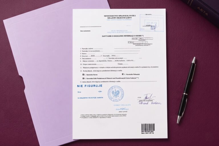 Remote Poland police clearance certificate application from abroad