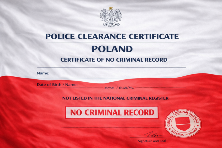 Extract from the National Criminal Register (Zaświadczenie z Krajowego Rejestru Karnego).