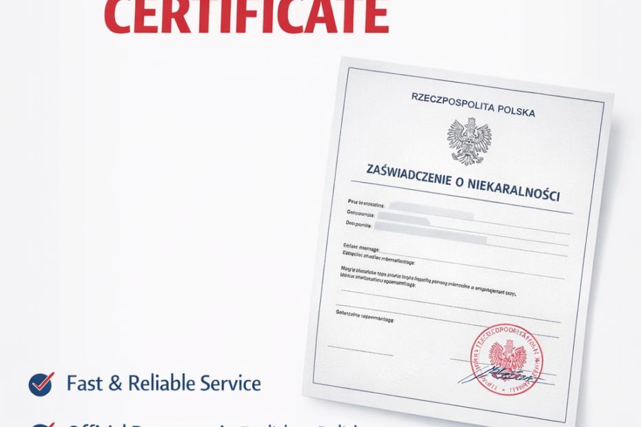 Police Clearance Certificate (PCC) from Poland. Known locally as the Zaświadczenie o Niekaralności, this document is issued by the National Criminal Register (Krajowy Rejestr Karny - KRK)
