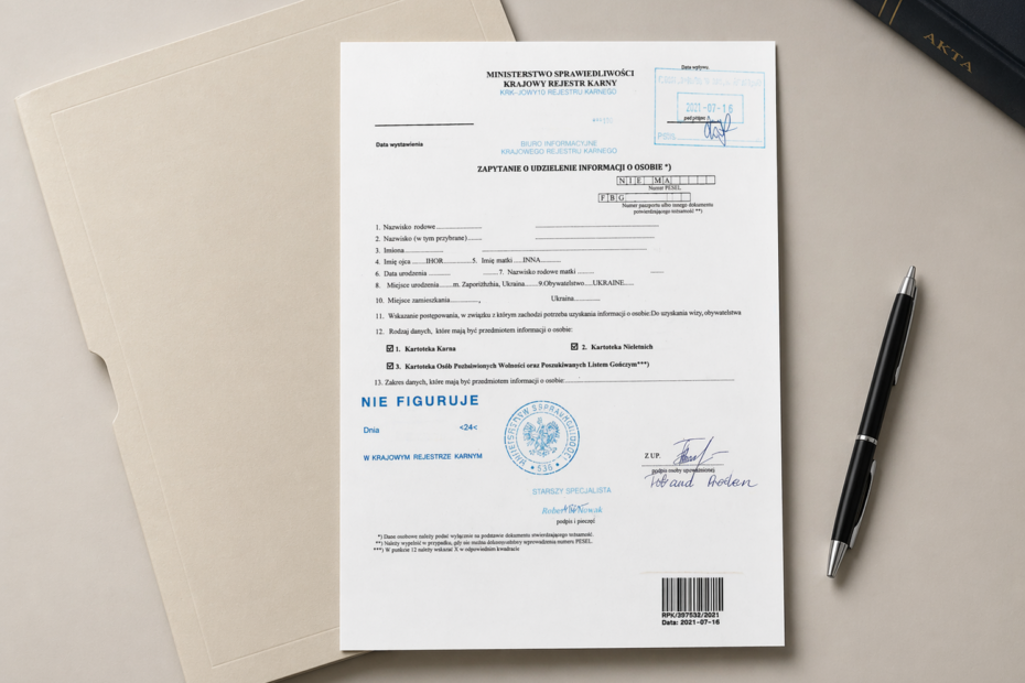 zaświadczenie o niekaralności z Apostille, zatarcie skazania, wykreślenie skazania z KRK, IRCC Polska zaświadczenie, PCC bez PESEL, Krajowy Rejestr Karny dla cudzoziemców, Poland PCC Kanada.