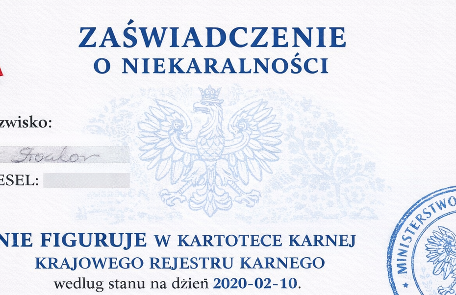 Polish Police Clearance Certificate for Foreigners Living Abroad
