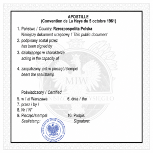 the main authority responsible for issuing Apostille certifications is the Ministerstwo Spraw Zagranicznych (English: Ministry of Foreign Affairs of Poland). Many clients search online for terms such as “MSZ Apostille,” “Warsaw Apostille,” “Fast Apostille Warsaw Poland,” or “Poland MSZ Apostille” when looking for professional support with document legalization procedures.