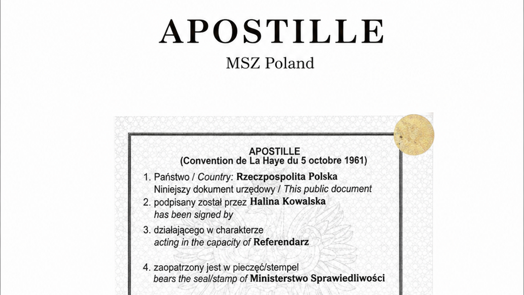 In Poland, the main authority responsible for issuing Apostille certifications is the Ministerstwo Spraw Zagranicznych (English: Ministry of Foreign Affairs of Poland). Many clients search online for terms such as “MSZ Apostille,” “Warsaw Apostille,” “Fast Apostille Warsaw Poland,” or “Poland MSZ Apostille