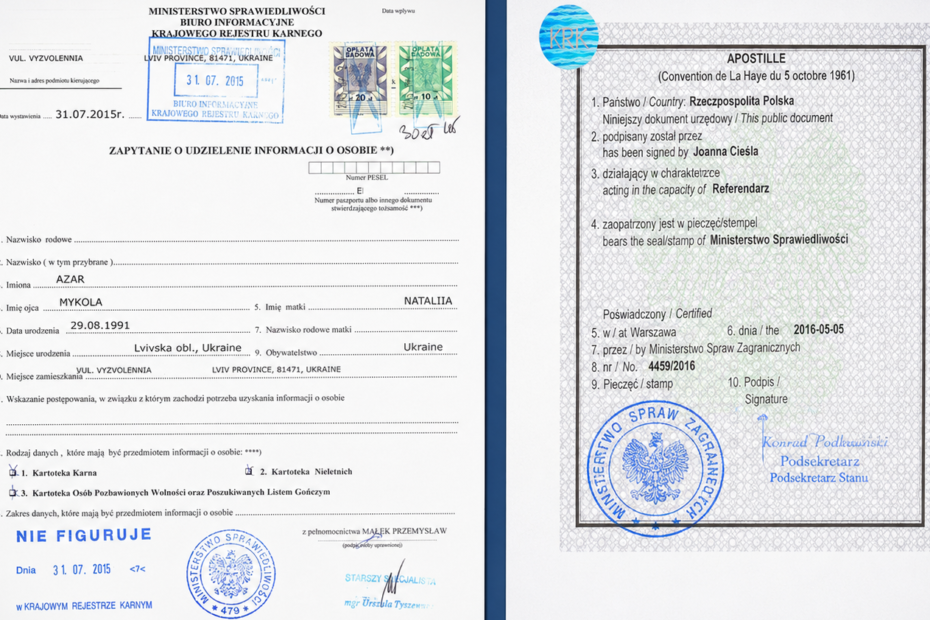 Need a Polish No Criminal Record Certificate fast? Avoid online portal errors. Lex Corporation provides the best remote service to obtain, apostille, and translate your Polish PCC from abroad. Cheap flat rates & express global delivery.