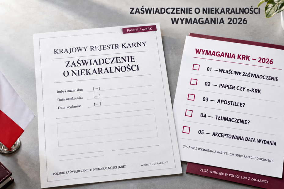Polish KRK Certificate Checklist