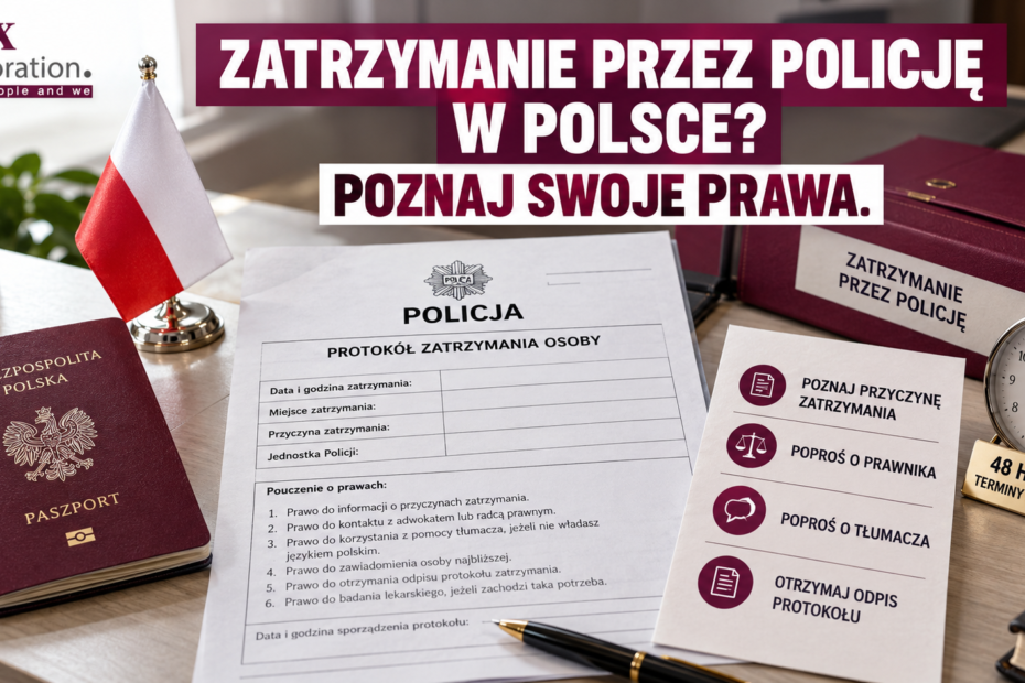 Zatrzymanie cudzoziemca przez policję w Polsce